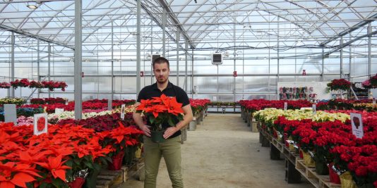 Corenthin Chassouant provides garden center greenhouses solutions to the American growers
