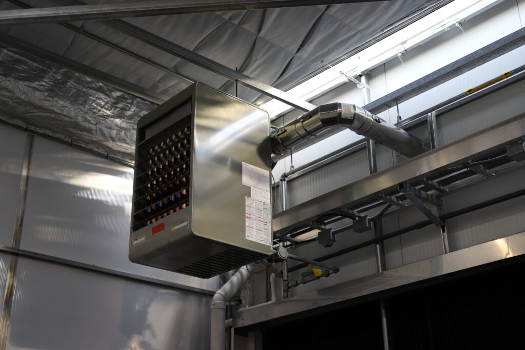 Gas furnace can help the grower to produce CO2