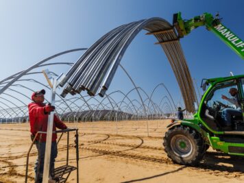 Lower tech high tunnel can double the yield compare to open field agriculture