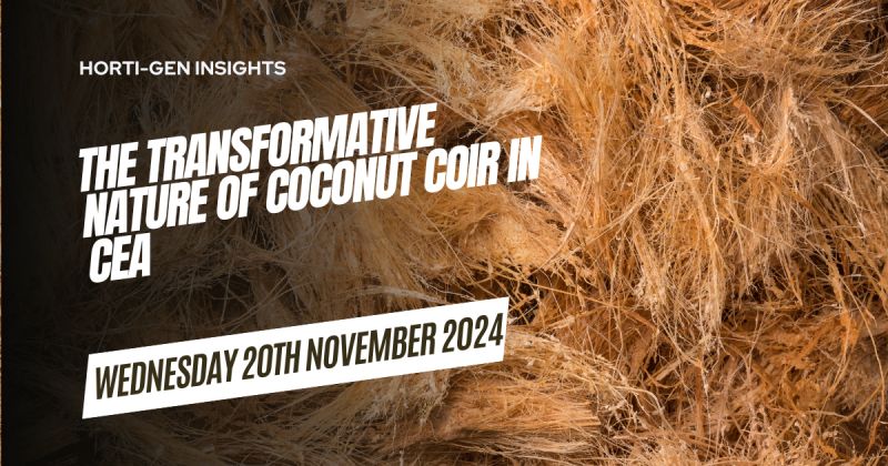 Exploring how coconut coir is transforming controlled environment agriculture