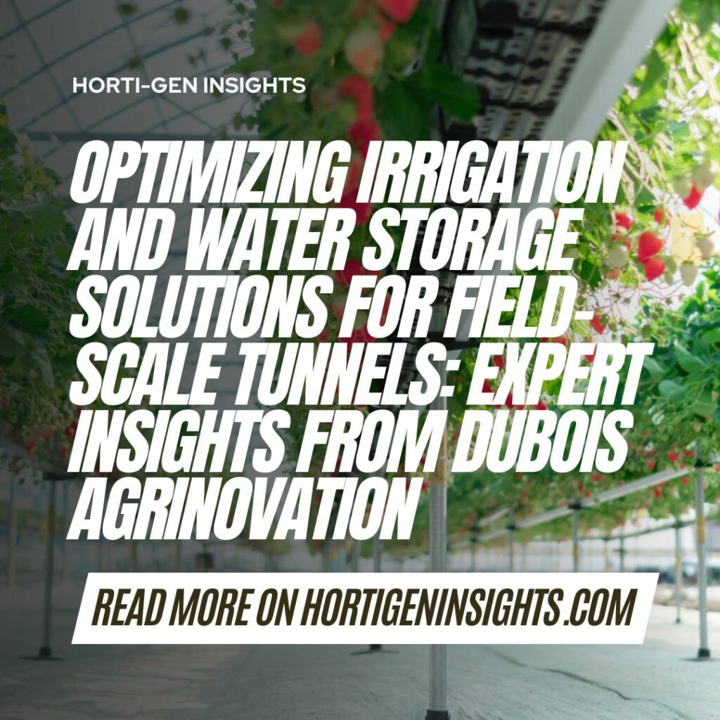 Martin Charbonneau, VP of Sales and Marketing at Dubois Agrinovation, shares expert insights on how growers can optimize water supply, integrate sustainable rainwater harvesting, and tackle water management challenges in soilless or substrate-based systems.