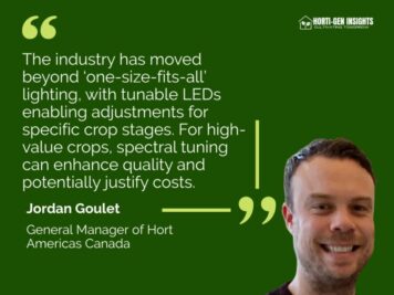 Jordan Goulet with Hort Americas Canada