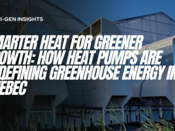 Thermo-pump installation integrated in the greenhouse heating system