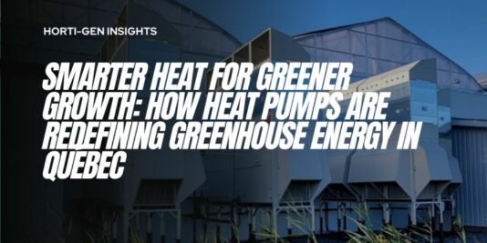 Thermo-pump installation integrated in the greenhouse heating system