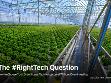 Mid-tech double poly greenhouse in hydroponic basil production — a practical example of RightTech CEA investment in North America