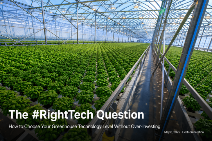 Mid-tech double poly greenhouse in hydroponic basil production — a practical example of RightTech CEA investment in North America