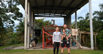Deisy y Fredy en la Finca el Encanto, una finca de café en Filandia, Quindío